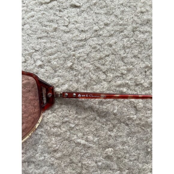 Vintage 80s retro Christian Dior Optyl oversized bronze red sunglasses 2498 62/1 - Picture 6 of 9